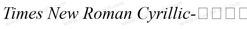 Times New Roman Cyrillic字体转换